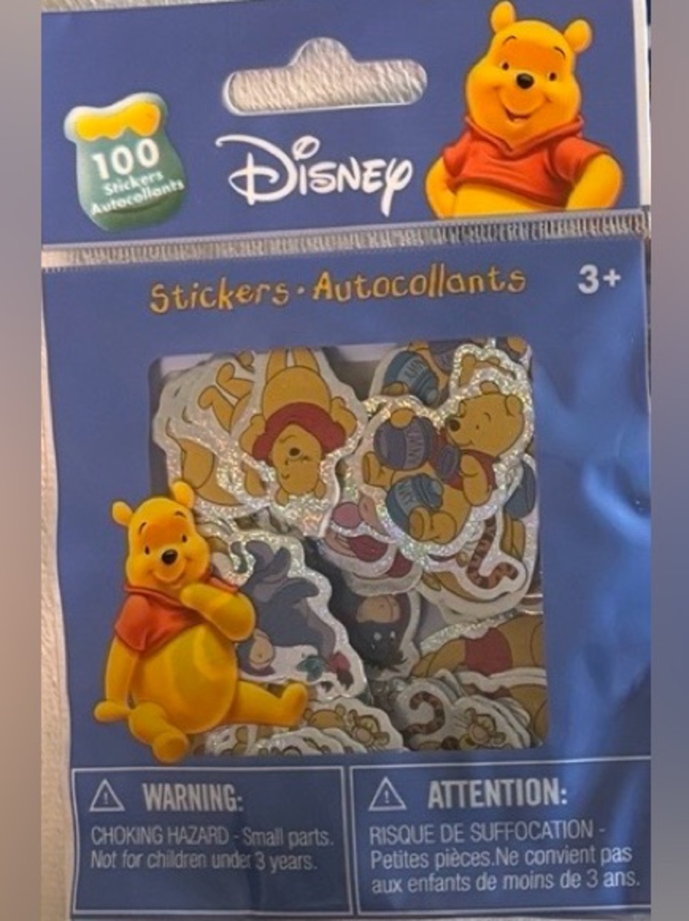 Disney Winnie the Pooh Holographic Sticker Pack 100 Stickers x 8 packs